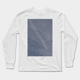 Diagonal Vapour Trail Long Sleeve T-Shirt